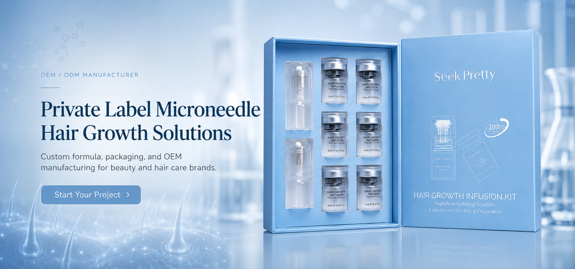 Microneedle Hair Growth Solutions Banner